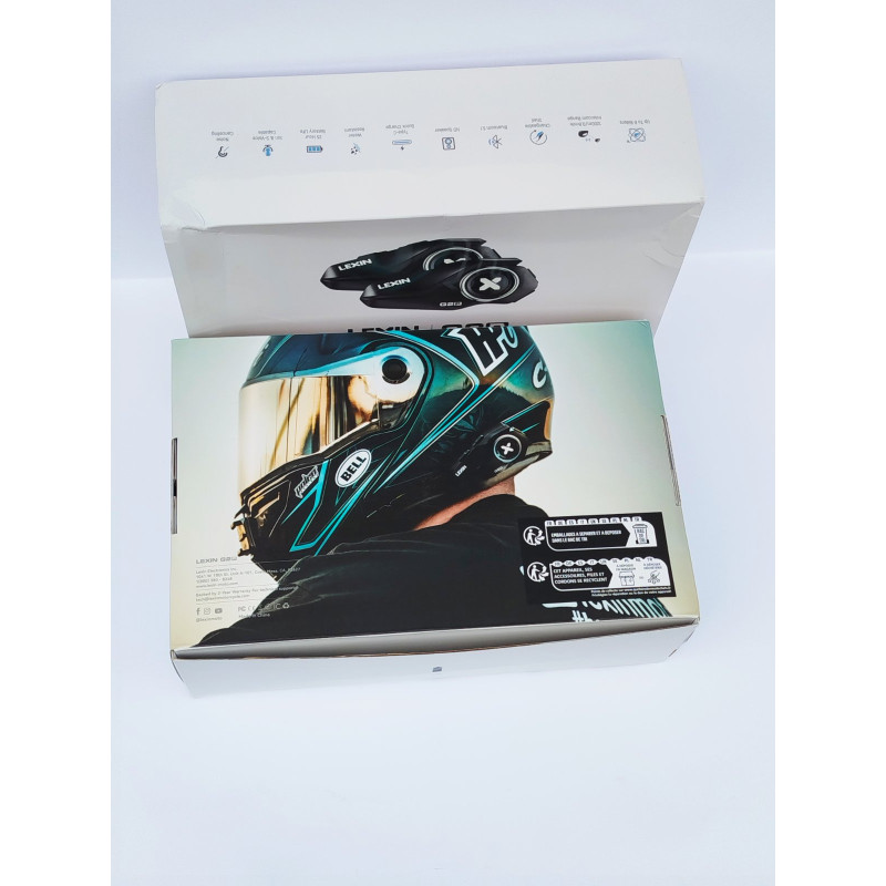 Мотогарнітура Lexin G2P/6 гонщиків/1000 метрів/домофон