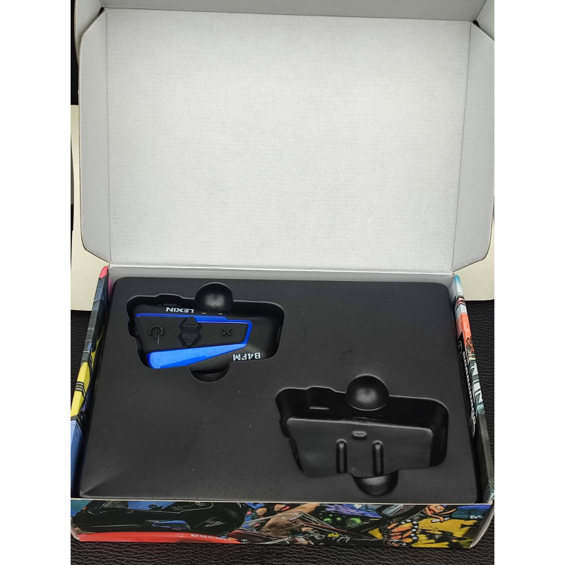 Lexin B4FM-X Bluetooth-гарнитура для мотоциклетного шлема, BT 5.0, беспроводная связь, переговорное устройство, обмен музыкой, 10 гонщиков