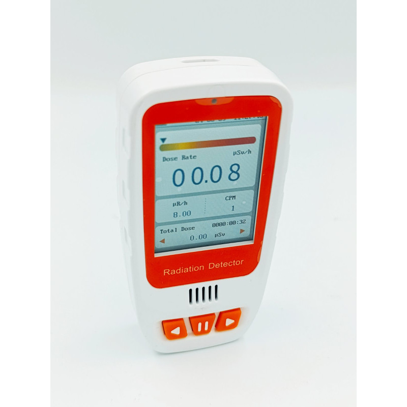 Портативний детектор ядерної радіації HFS-20PRO. Лічильник Гейгера. Автоматичні оповіщення. Зберігання даних. Вбудована батарея.