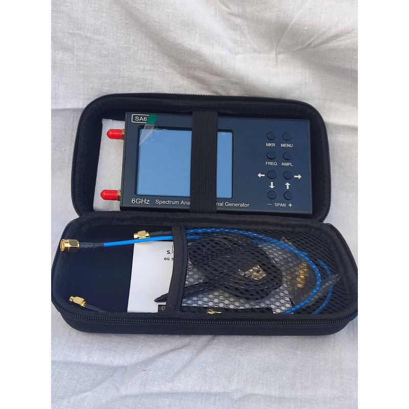 Аналізатор спектра SA6 (35 МГц до 6.2 ГГц) без адаптерів SMA-BNC SMA-UHF