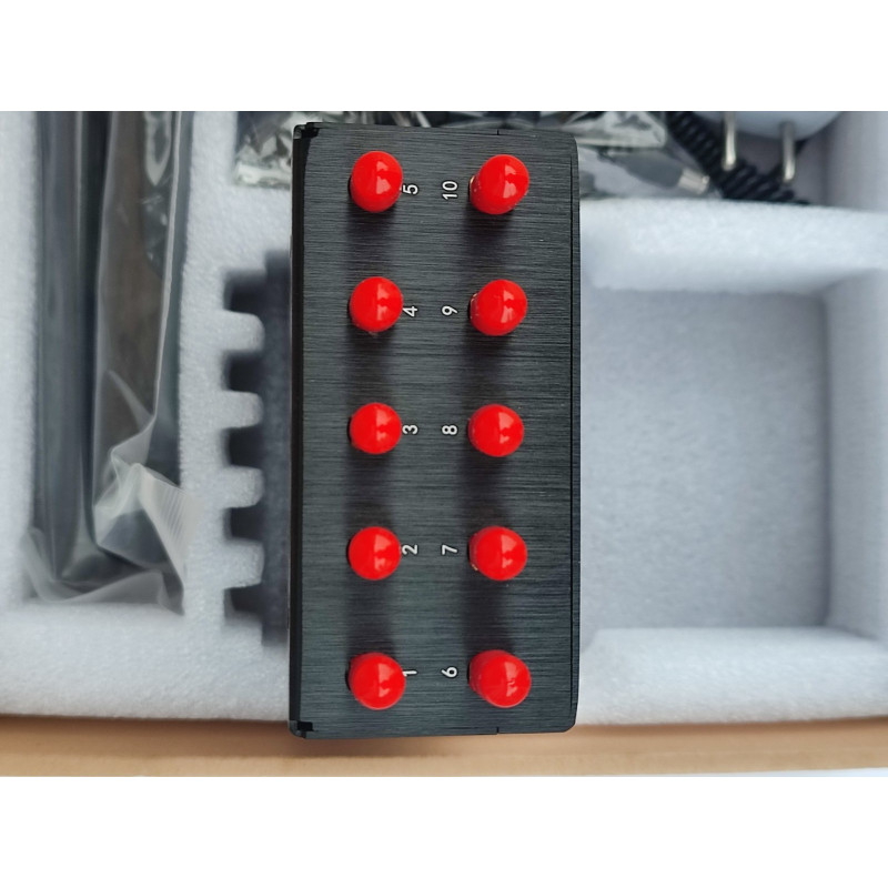 Потужна портативна глушилка 10 Антен GSM,GPS 4G, 3G, 5.8G, DCS, Wi-Fi, GPS L1/L2/L3/L4/L5 "Хижак про10"