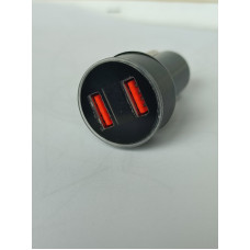 Авто-зарядка 2 USB адаптер, в машину, прикурювач. ( чорна )