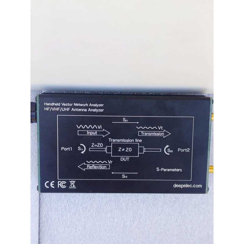 DeepVNA-101 4,3-дюймовий антенний аналізатор 10kГц-1,5 ГГц КСВ-метр VHF UHF мережевий аналізатор HW3.2 IPS LCD + металевий корпус NanoVNA-F