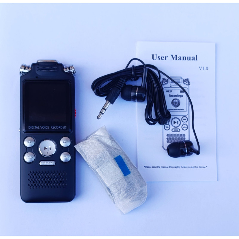 Портативний цифровий диктофон/професійний звук/голосова активація/16GB