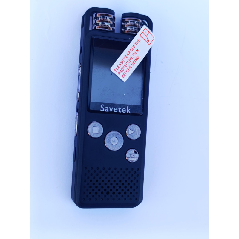 Професійний цифровий диктофон Savetek з функцією голосової активації/16 ГБ/шумодав