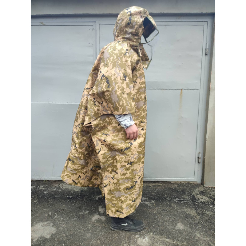 Пончо, водонепроникний, будівельна тканина