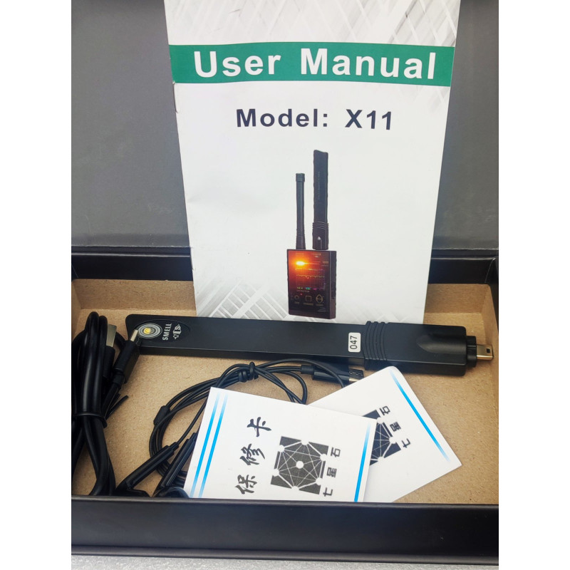 Багатофункціональний детектор жучків, камер, трекерів X-11. Професійний антитрекер з аналізатором частот