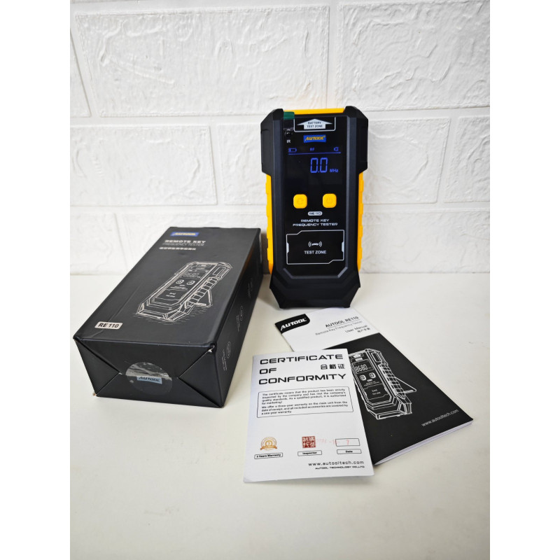 AUTOOL RE110 Тестер частоти автомобільного ключа CR2032,CR2025 Тестер пульта дистанційного керування для дверей ТВ RF IR Інструмент для перевірки детектора 315,433,868,902