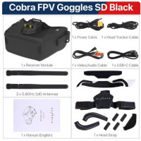 Cobra 1280x720 4,1 дюйма 5,8G 48CH приемник головной трекер DVR для FPV