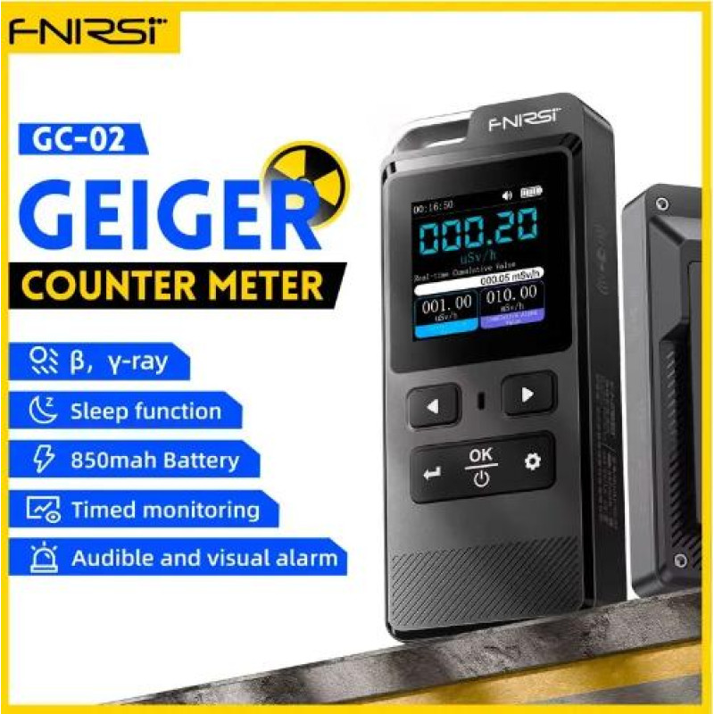 Лічильник Гейгера, дозиметр ядерного випромінювання FNIRSI GC-02