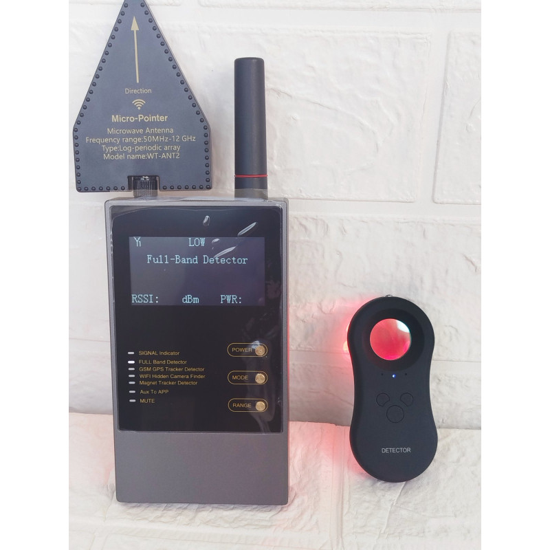 Nectronix WT-10 Детектор жучків GPS трекерів і прихованих відеокамер Bug Detector 2023 + детектор прихованих камер G98