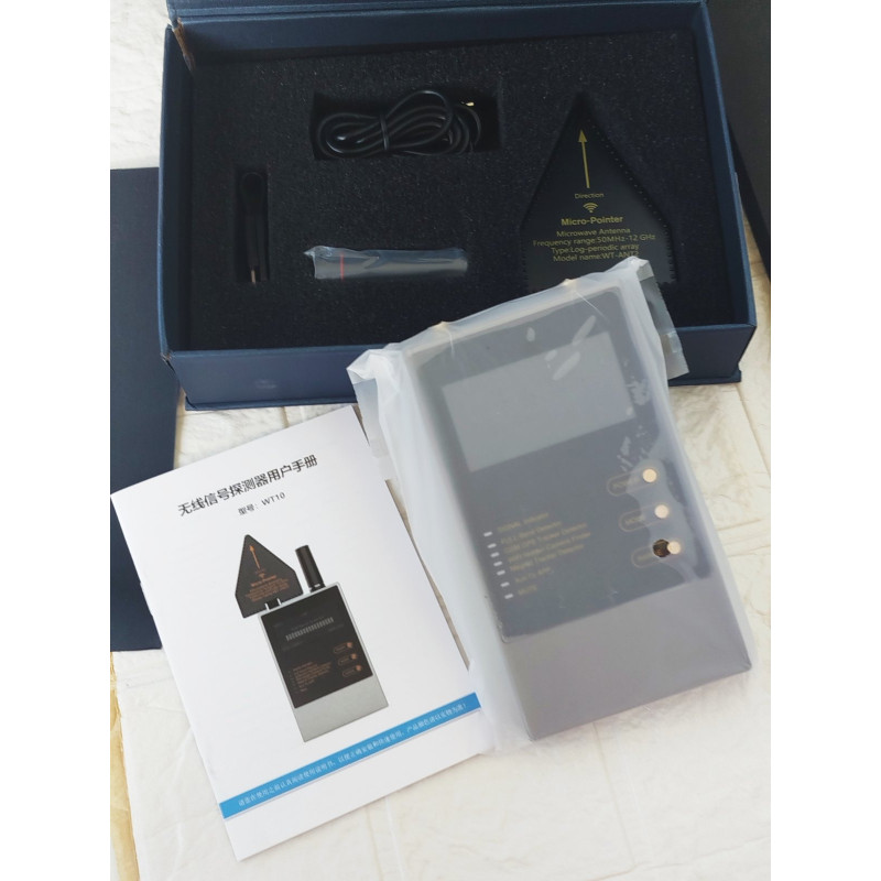 Nectronix WT-10 Детектор жучків GPS трекерів і прихованих відеокамер Bug Detector 2023 + детектор прихованих камер G98