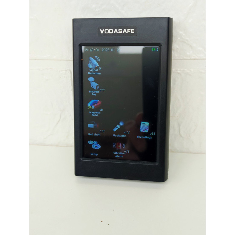 Мультифункціональний детектор жучків і прихованих камер із сенсорним екраном T68. Новинка 2025