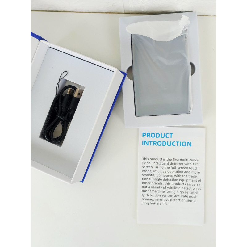 Мультифункціональний детектор жучків і прихованих камер із сенсорним екраном T68. Новинка 2025