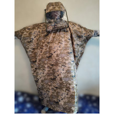 Анти-тепловізор, тришарове пончо з екрануючої тканини 80 Дб