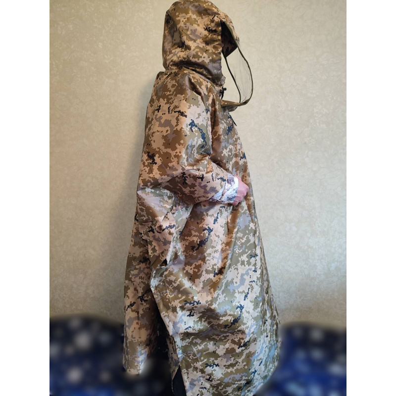 Анти-тепловізор, тришарове пончо з екрануючої тканини 80 Дб