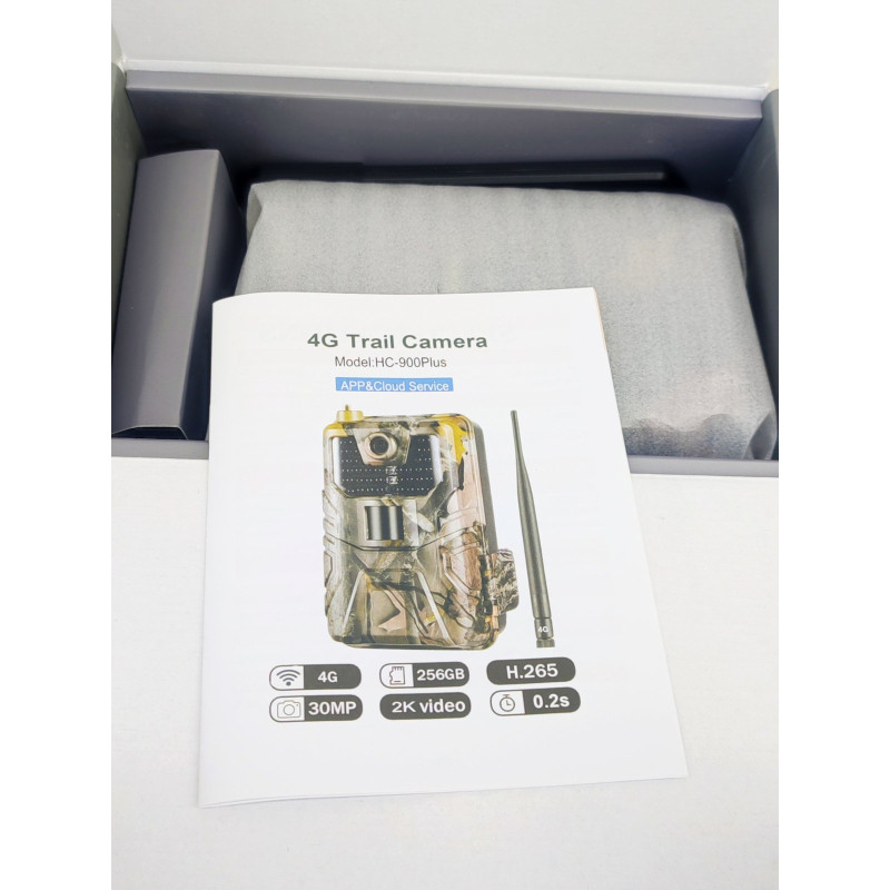 4G інфрачервона 30MP HD камера для полювання HC-900Plus, моніторинг, фотографія, охоронна камера для полювання з додатком Wildkamera, камера-пастка