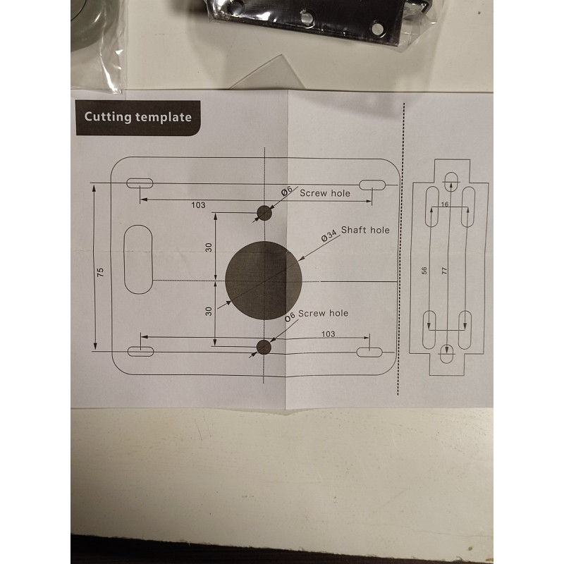 Электронный замок невидимка Headen накладной