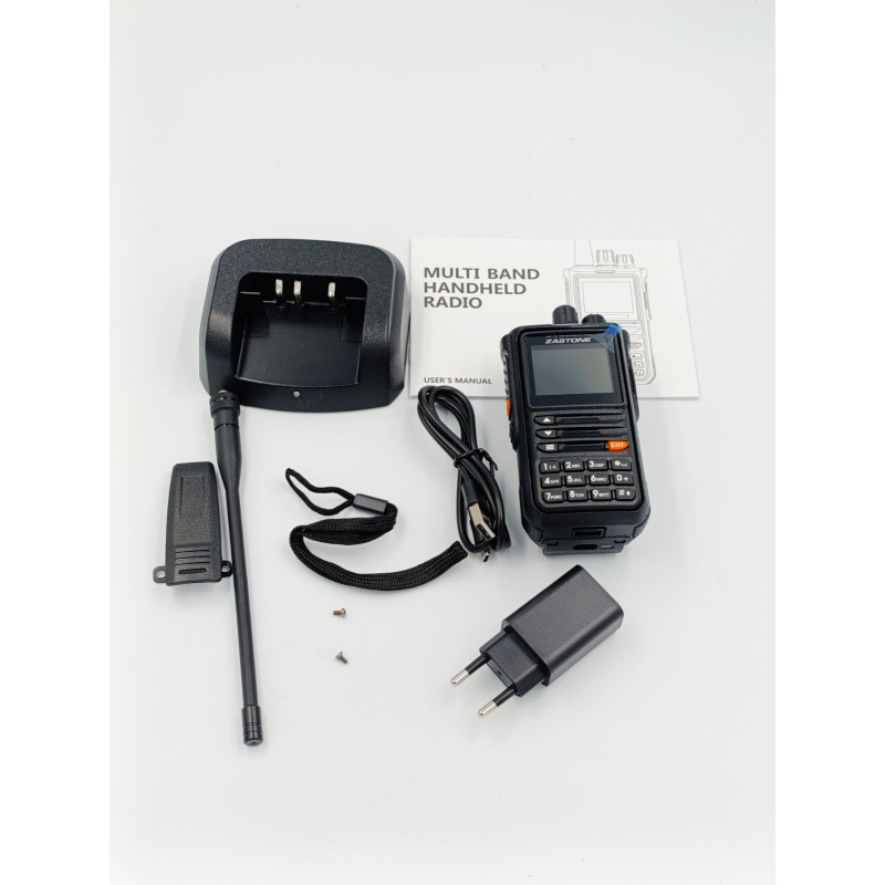 Портативна багатодіапазонна радіостанція Zastone M8 (10W) беззвучний режим (SCRAMBLE і відключення голосових підказок)