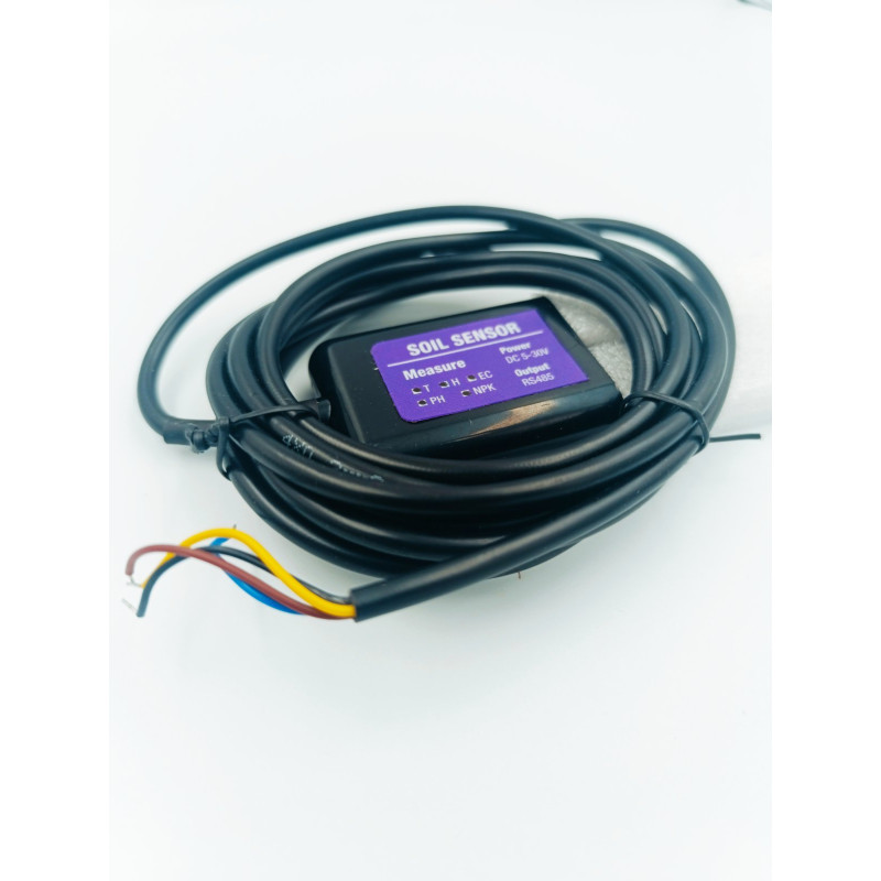 Датчик грунту RS485 Modbus 7 в 1 — Вимірює вологість, температуру, проводимість (EC), pH, NPK грунту