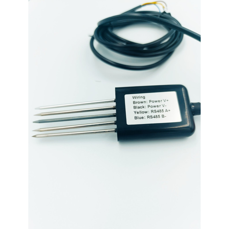 Датчик грунту RS485 Modbus 7 в 1 — Вимірює вологість, температуру, проводимість (EC), pH, NPK грунту