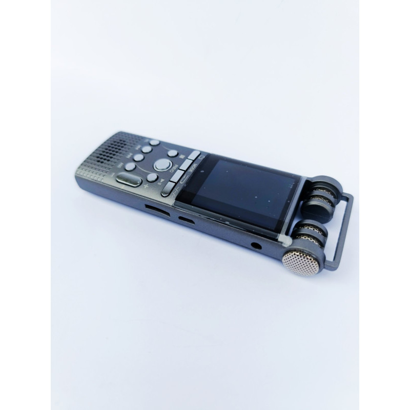 Професійний цифровий диктофон із записом голосу, USB, не зупинка, 100 годин, ПК, 1536 кбіт/с, зовнішній мікрофон, 16 ГБ REDU 2025