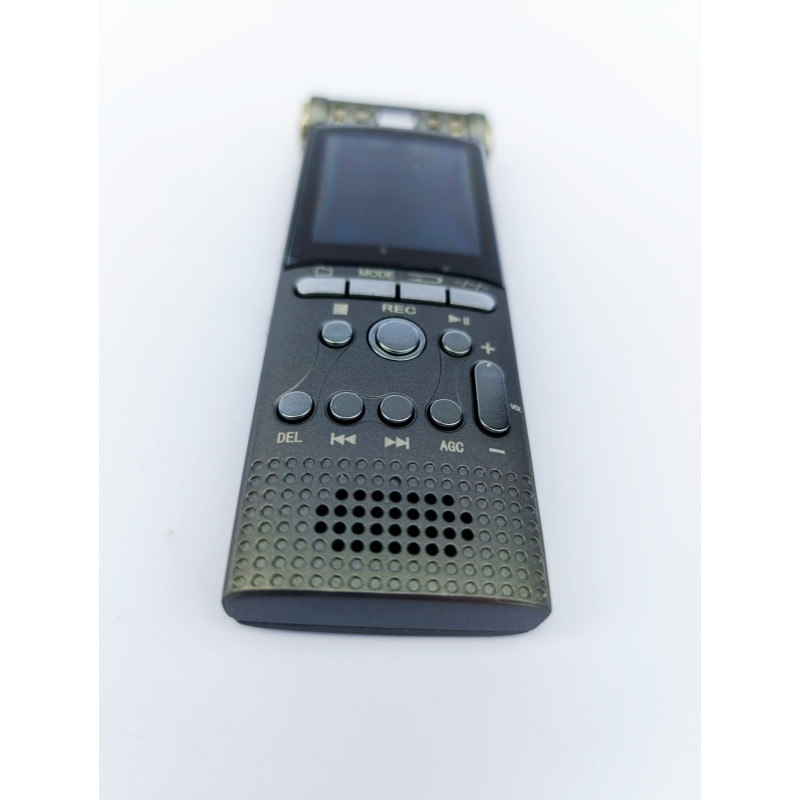 Професійний цифровий диктофон із записом голосу, USB, не зупинка, 100 годин, ПК, 1536 кбіт/с, зовнішній мікрофон, 16 ГБ REDU 2025