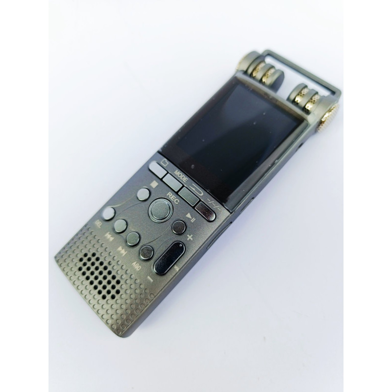 Професійний цифровий диктофон із записом голосу, USB, не зупинка, 100 годин, ПК, 1536 кбіт/с, зовнішній мікрофон, 16 ГБ REDU 2025