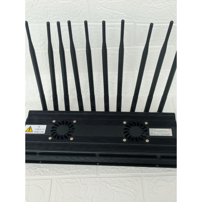 Стаціонарна глушилка (CDMA/GSM/DCS/PHS/3G/4G/5G/5,8G/2,4G/WIFI/VHF/UHF/GPS/Beidou) 10 антен 20 Вт