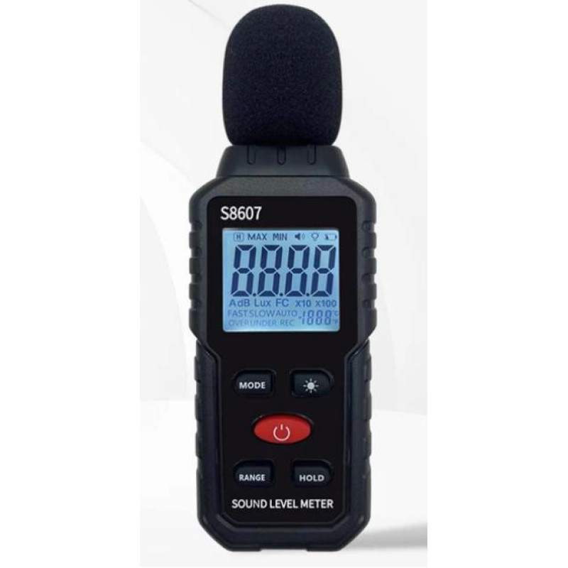 Цифровий вимірювач рівня звуку шумомір S8607 децибелметр