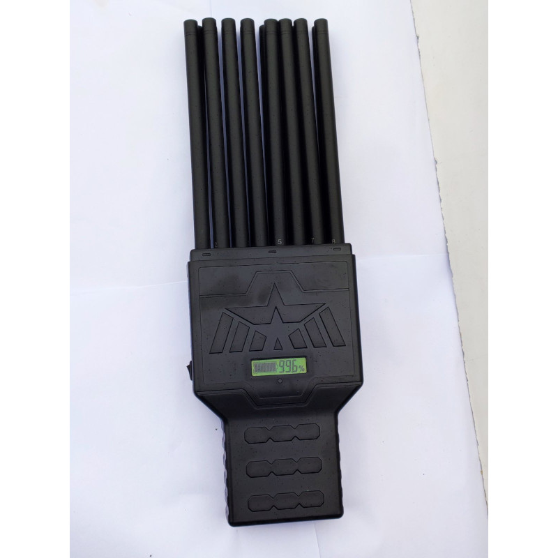 Мультичастотна глушилка сигналів мобільного зв'язку (GPS/Wi-Fi/GSM/5G/VHF/LOJACK/RC) Термінатор 18 Вт