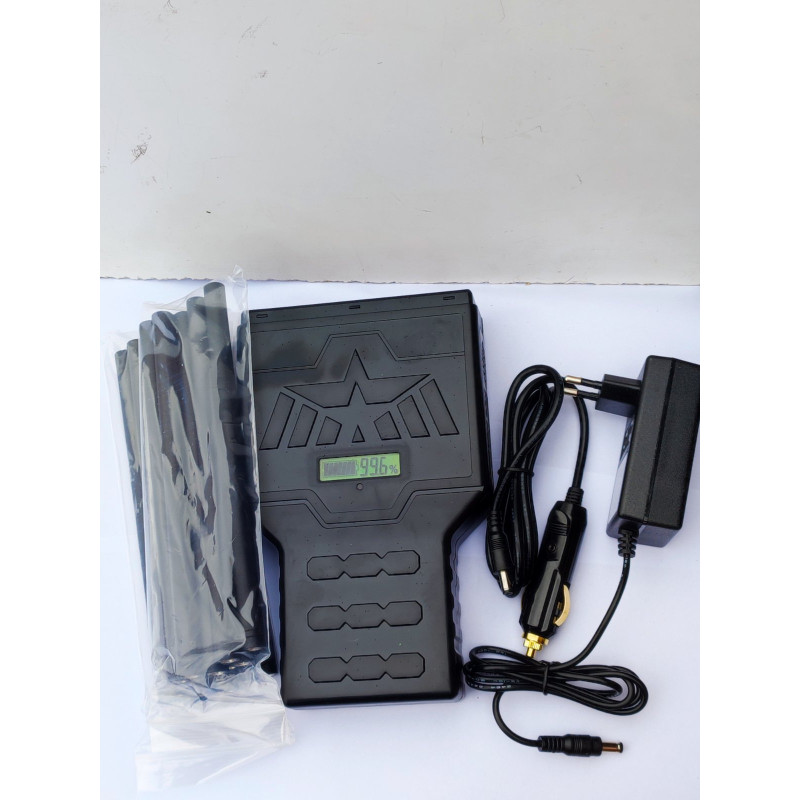 Мультичастотна глушилка сигналів мобільного зв'язку (GPS/Wi-Fi/GSM/5G/VHF/LOJACK/RC) Термінатор 18 Вт