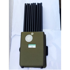 Потужна переносна глушилка сигналів мобільного зв'язку для офісу, в автомобіль «PREDATOR-28» (2G/3G/4G/5G/GSM/DCS/GPS L1-L5/RC 315, 433-434, 868/WI-Fi 2.4G 5.2G 5.8G/PCS/UFH/CDMA/VHF/LOJACK) 28 Вт