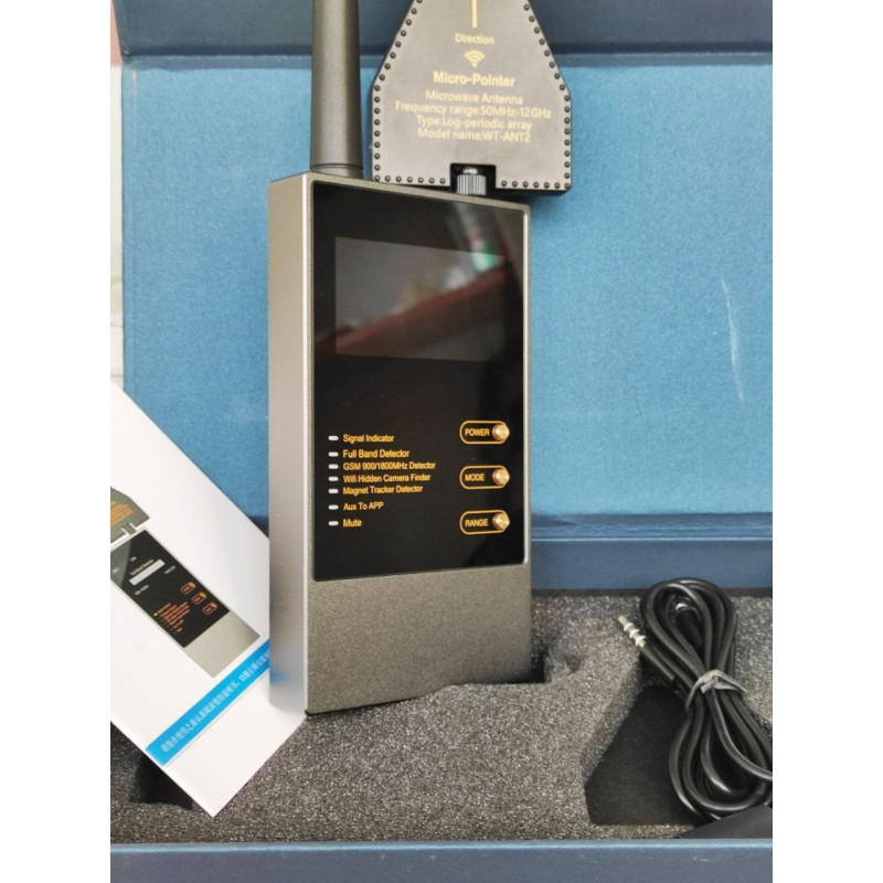 Nectronix WT-10 Детектор жучков GPS трекеров и скрытых видеокамер Bug Detector 2023