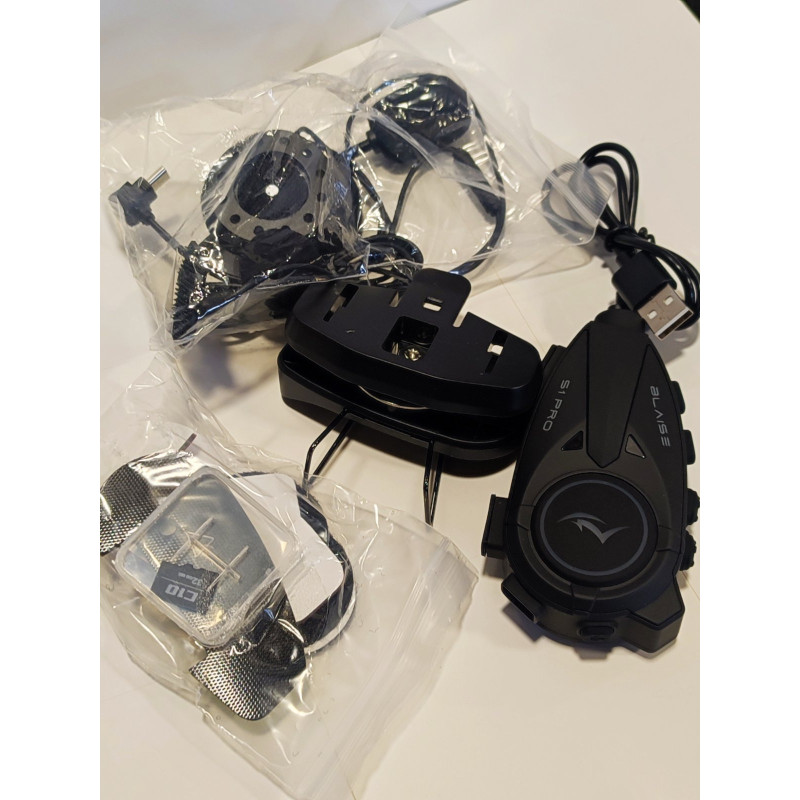 Мотогарнітура BLAISE S1 Pro/1080P HD Камера/IP66 водонепроникна/6 гонщиків/1000 метрів/шумодав/домофон