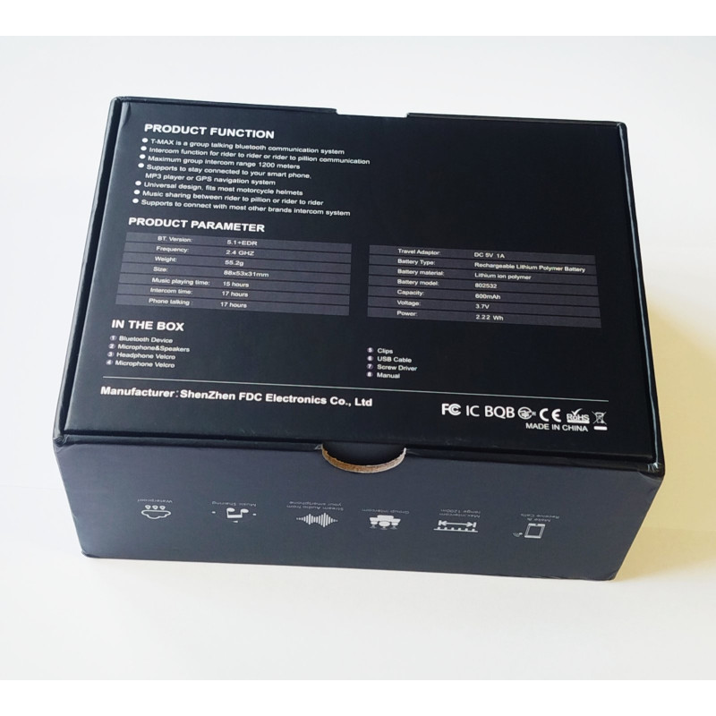 Bluetooth-гарнітура FreedConn Helmet|T-MAX PRO|1500 метрів