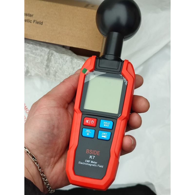 Вимірювач електромагнітного випромінювання, BSIDE, K7, Pro, Electromagnetic Detector, EMF Me