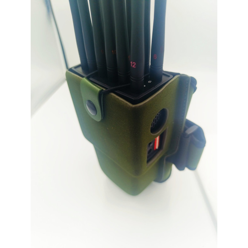 JYT-1260B – Портативний багатоканальний глушник мобільного зв’язку 2G, 3G, 4G, 5G, Wi-Fi, GPS, LoJack 12 ВТ (12 антен)