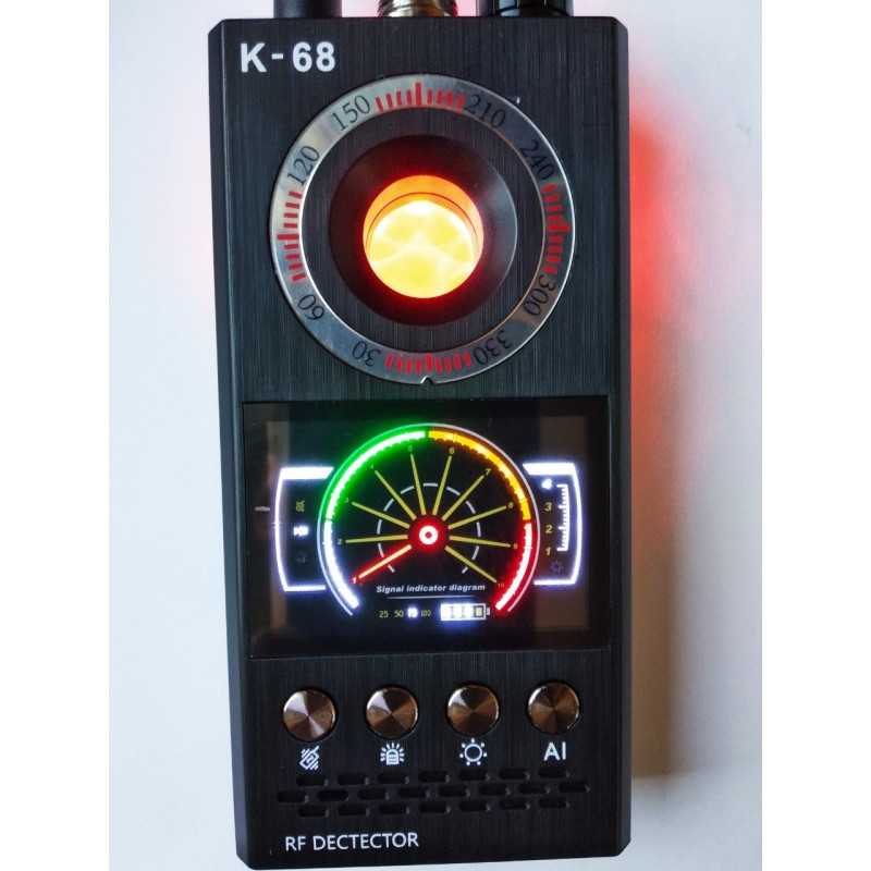 Детектор жучків GPS трекерів і прихованих відеокамер К68 (3 в 1!)