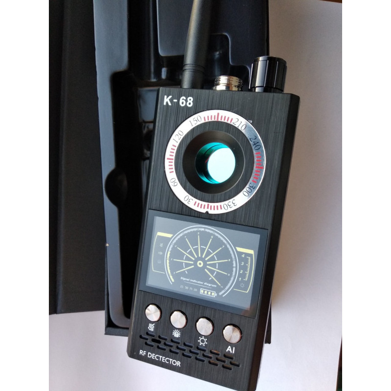 Детектор жучків GPS трекерів і прихованих відеокамер К68 (3 в 1!)