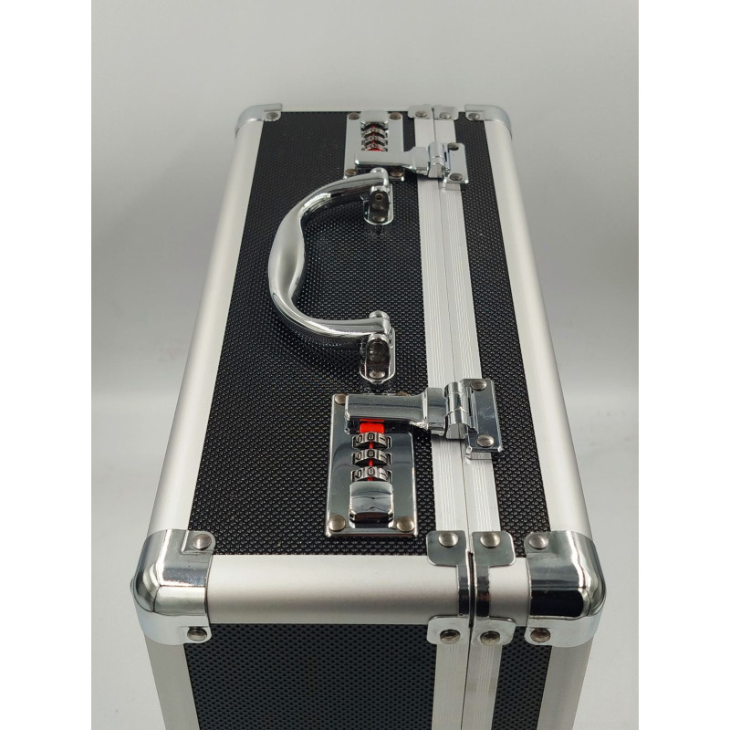 Металопластиковий кейс  БЧ 450×330×140мм | два кодові замки | поролоновий наповнювач